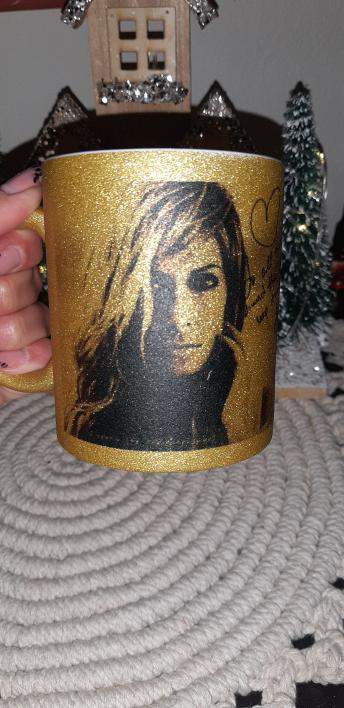 Κούπα Άννα Βίσση με Glitter & QR το αγαπημένο σου soundtrack