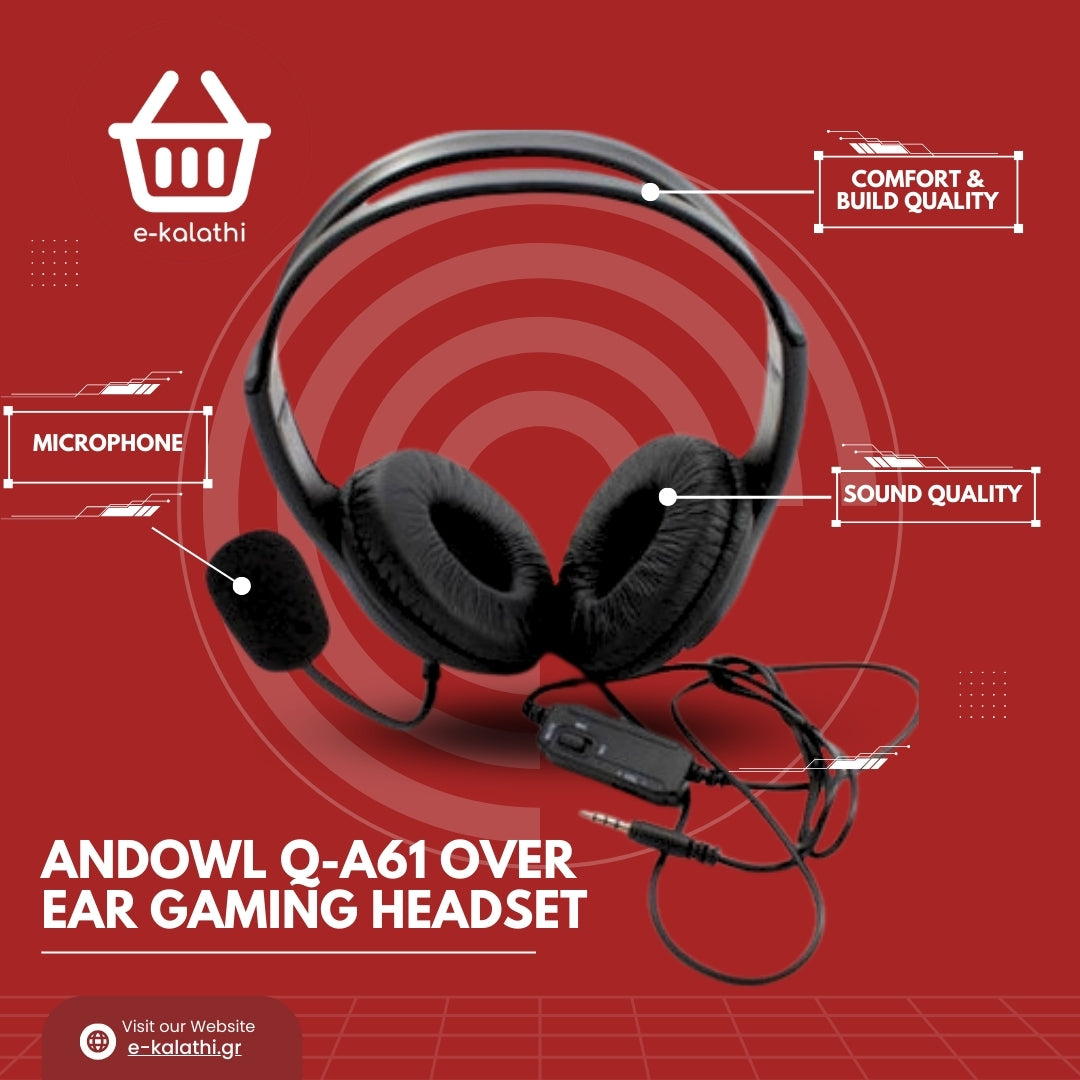 Andowl Q-A61 Over Ear Gaming Headset