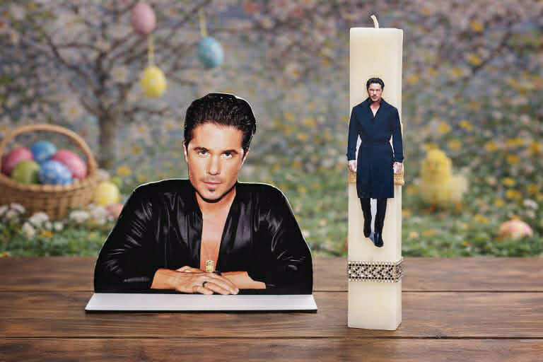 Πασχαλινό Σετ Λαμπάδας με Κάδρο Αγαπημένου Καλλιτέχνη