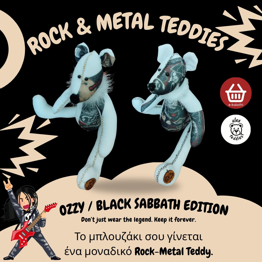 Rock & Metal Teddy – Ozzy / Black Sabbath Edition