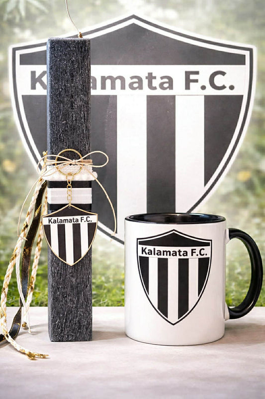 Πασχαλινή Λαμπάδα Καλαμάτα F.C. με Μπρελόκ & Κούπα