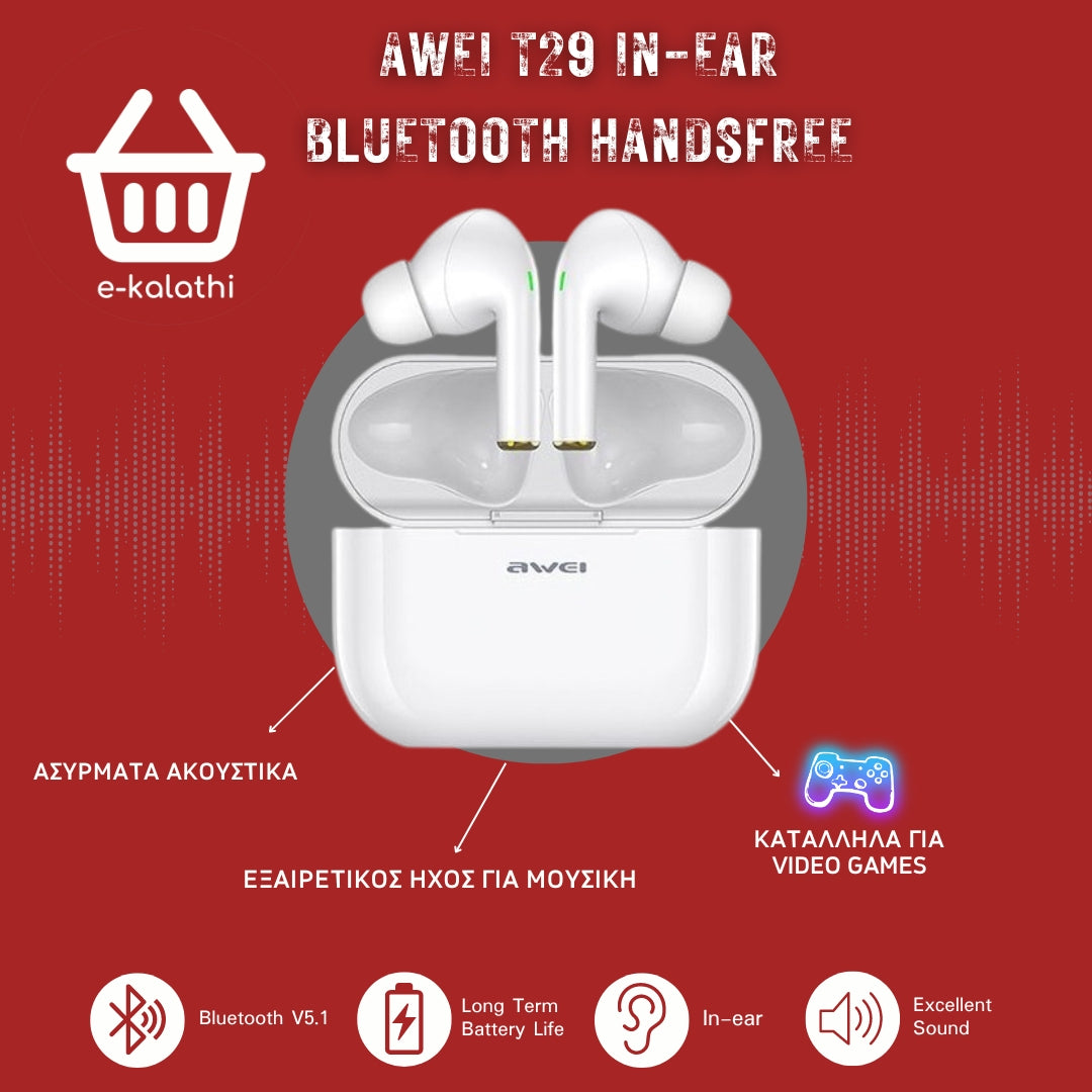 Awei T29 In-ear Bluetooth Handsfree