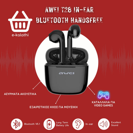 Awei T28 In-ear Bluetooth Handsfree